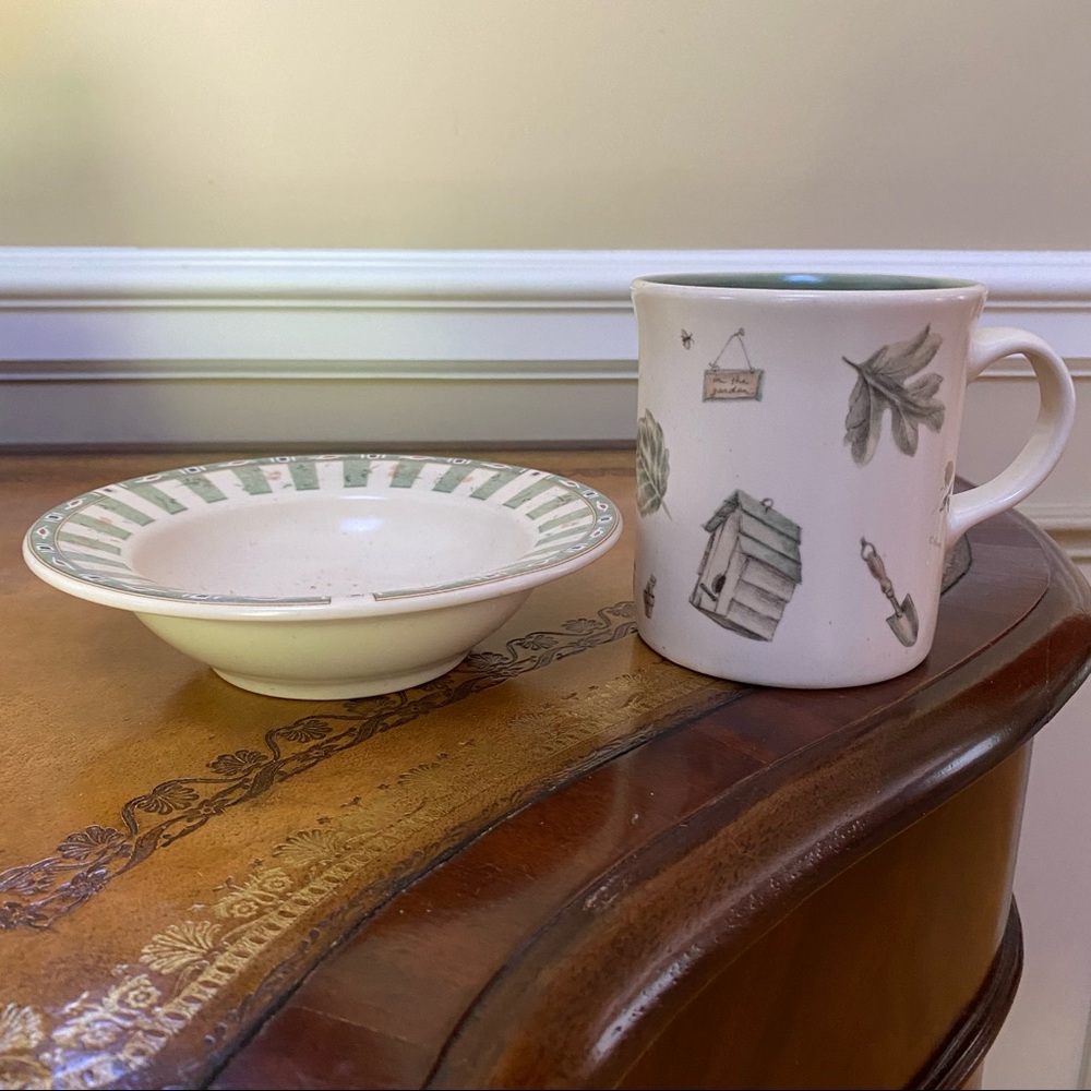 Pfaltzgraff Naturewood Stoneware Mug and Soup Cereal Bowl - 2 piece set
